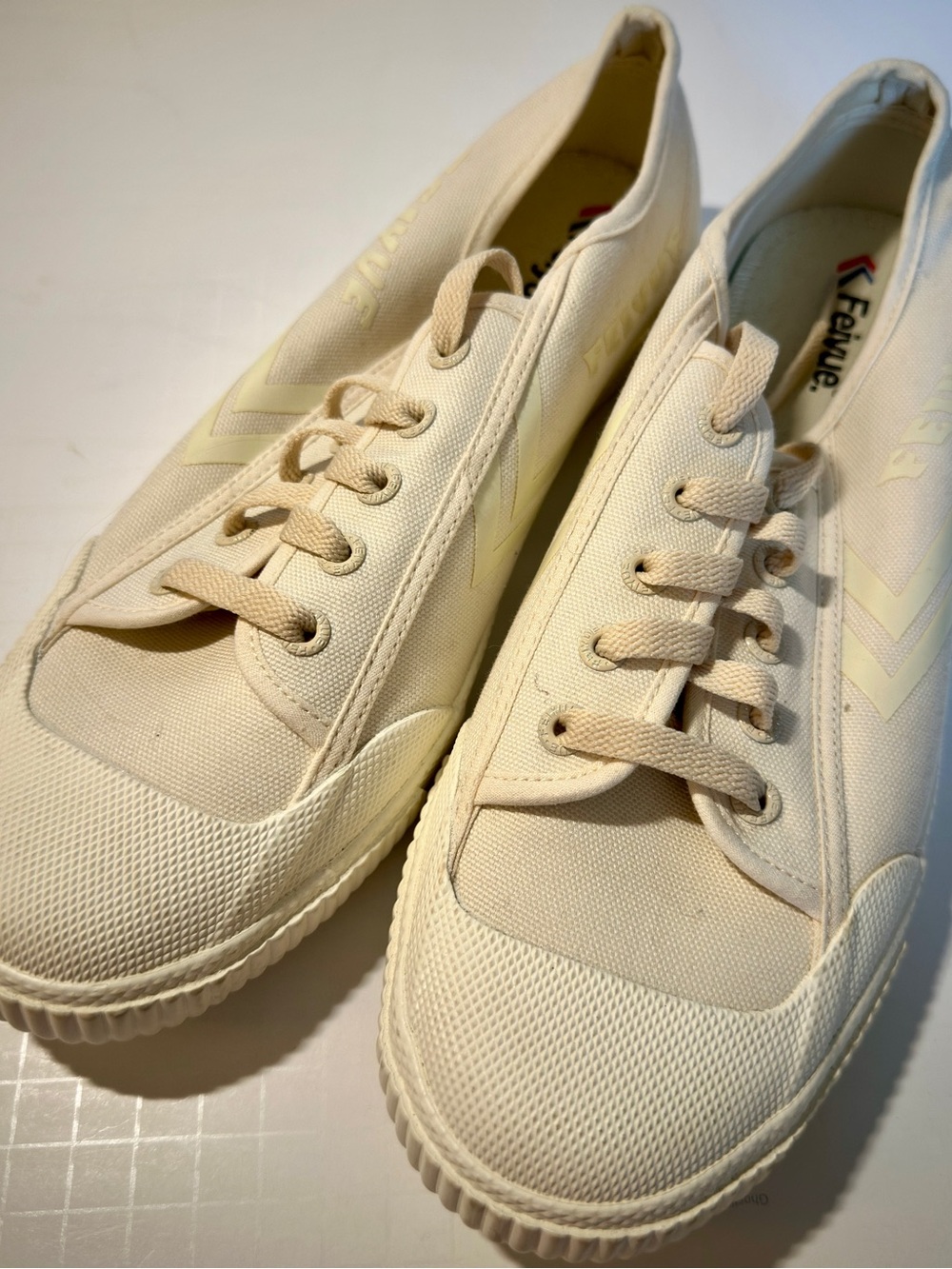 Feiyue FE LO 1920 Ivory Canvas Sneakers Men’s 10